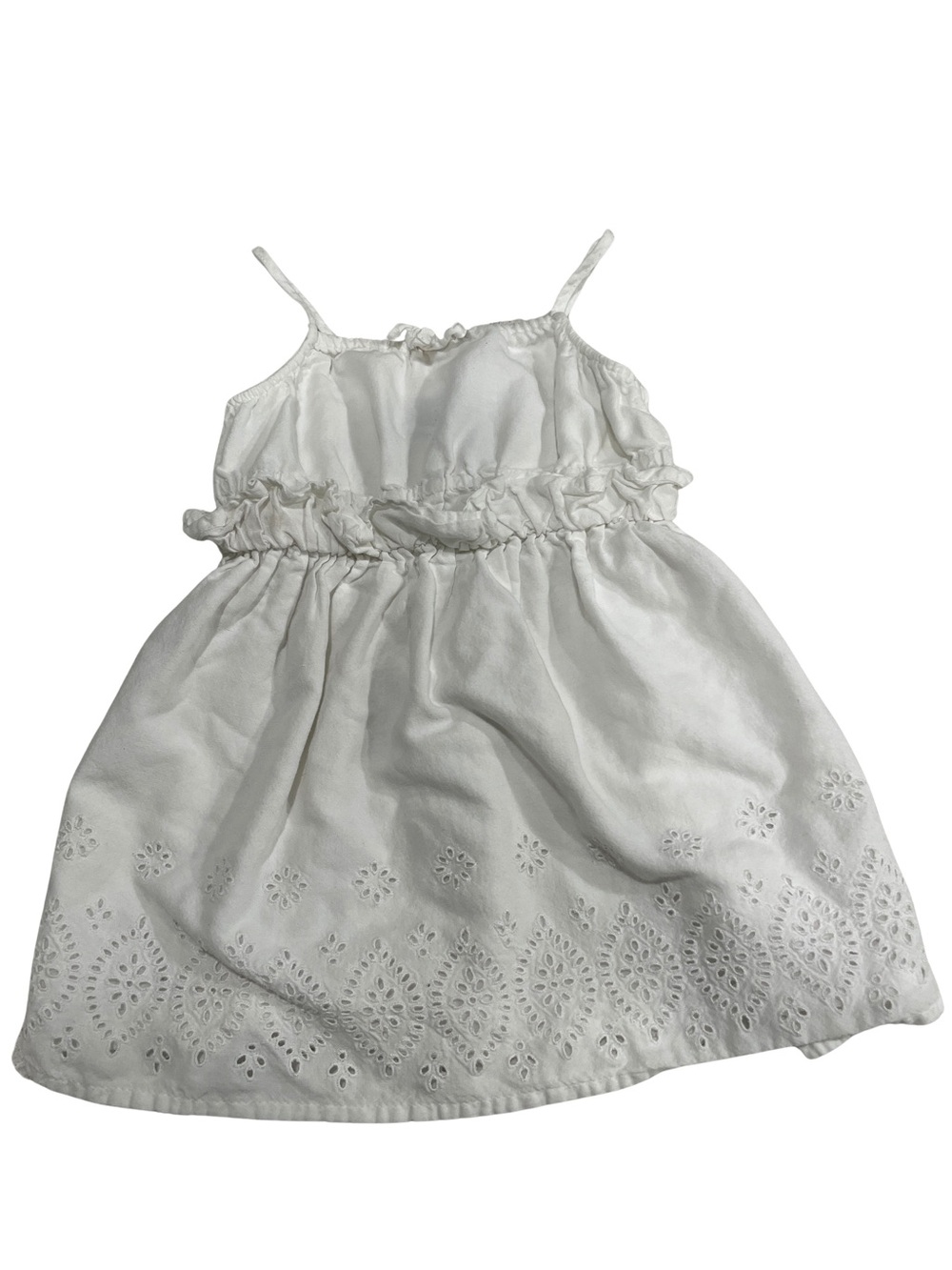 Old Navy White Eyelet Spaghetti-Strap Dress